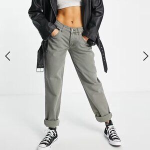 NWOT Asos Grey Straight Leg Jeans